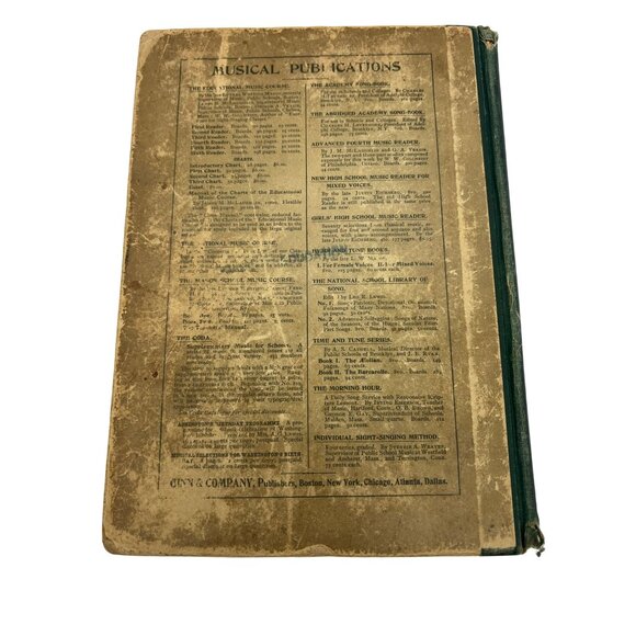 1898 Abridged Academy Song-Book by Charles H. Levermore, Ginn—298pp School Music - Picture 2 of 10